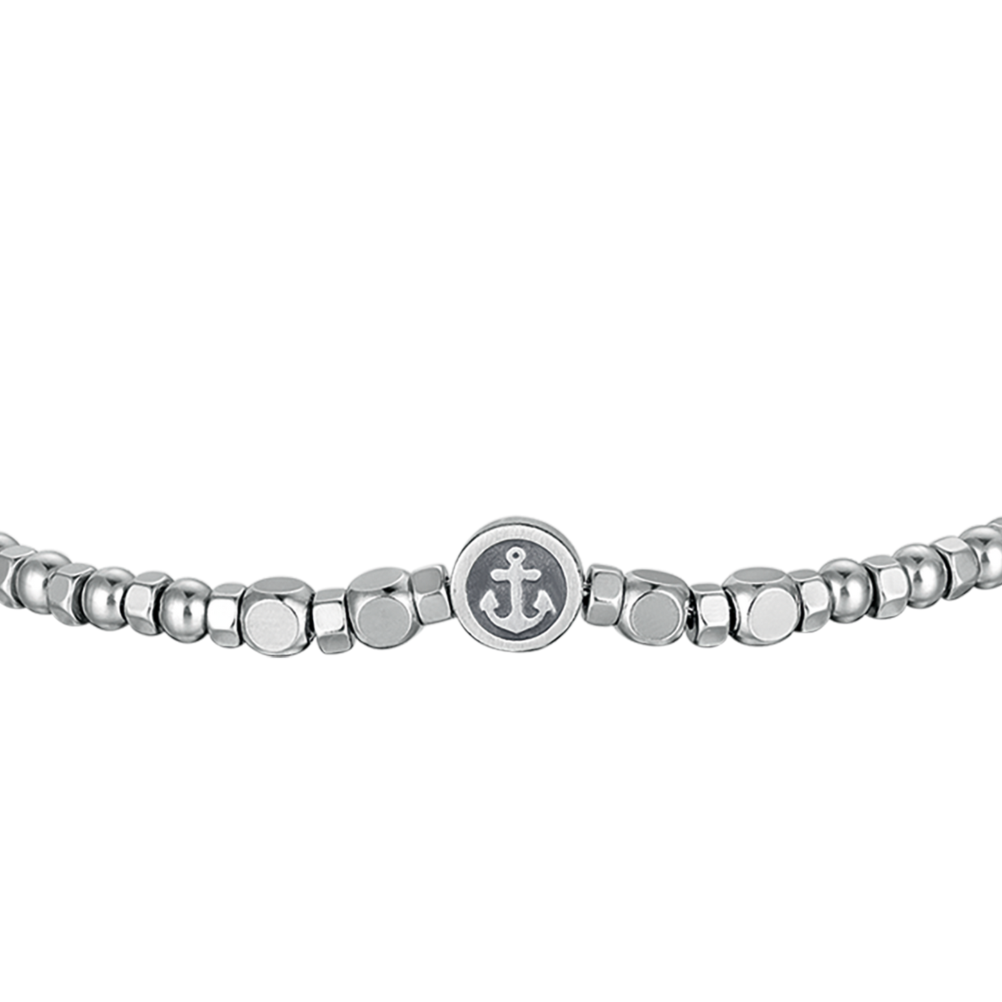 STEEL MEN'S BRACELET WITH ANCHOR ELEMENT