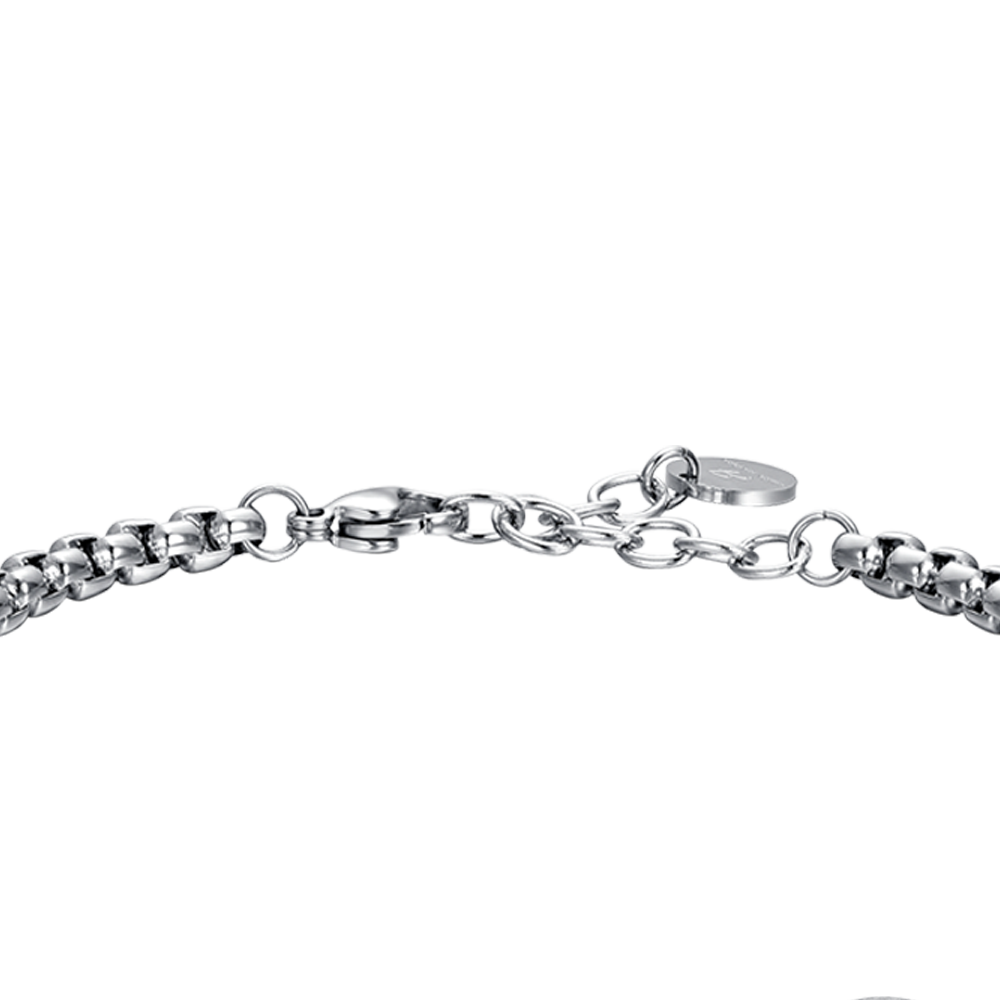 STEEL MEN'S ZODIAC SIGN LEO PLATE BRACELET