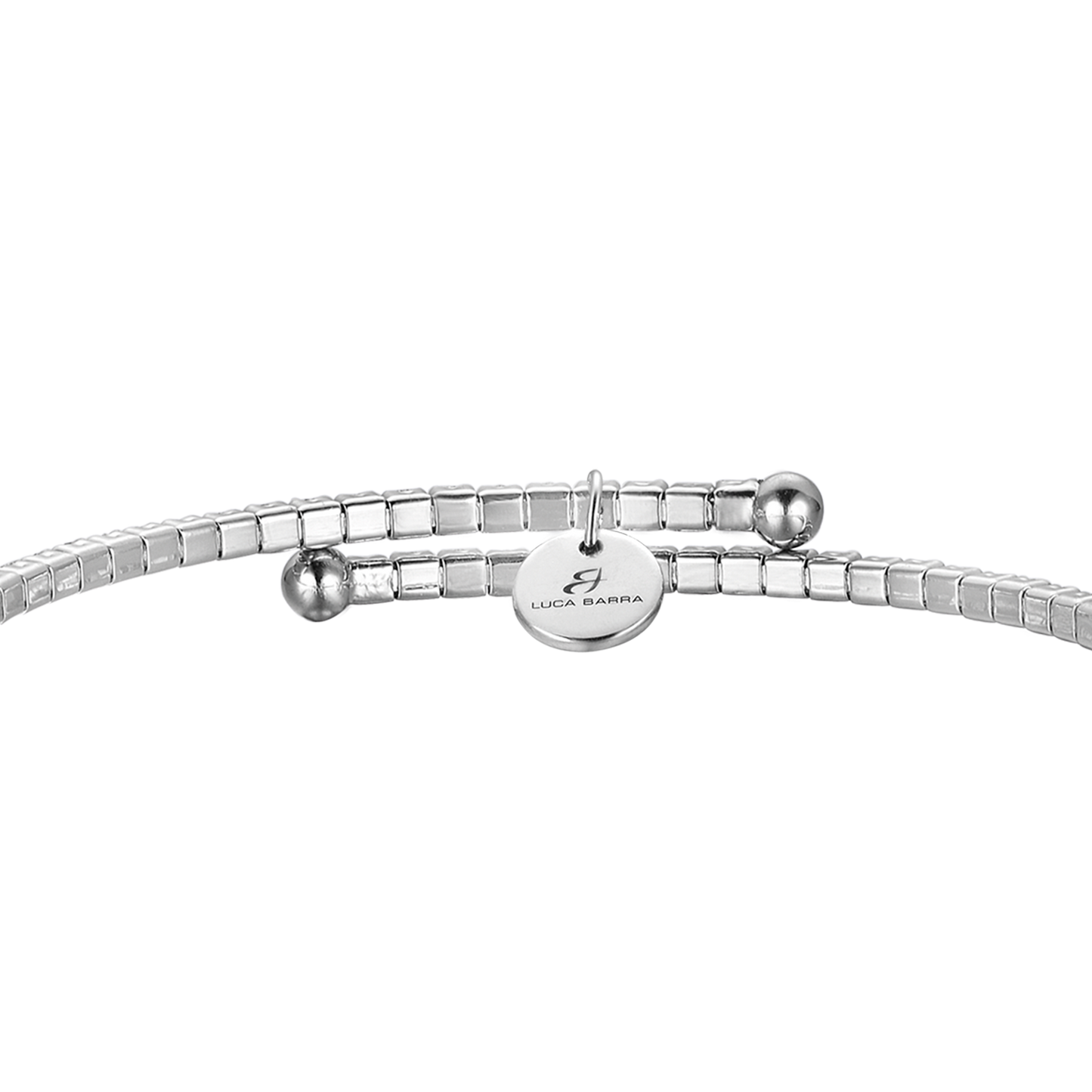 METAL BRACELET WITH RED CRYSTALS