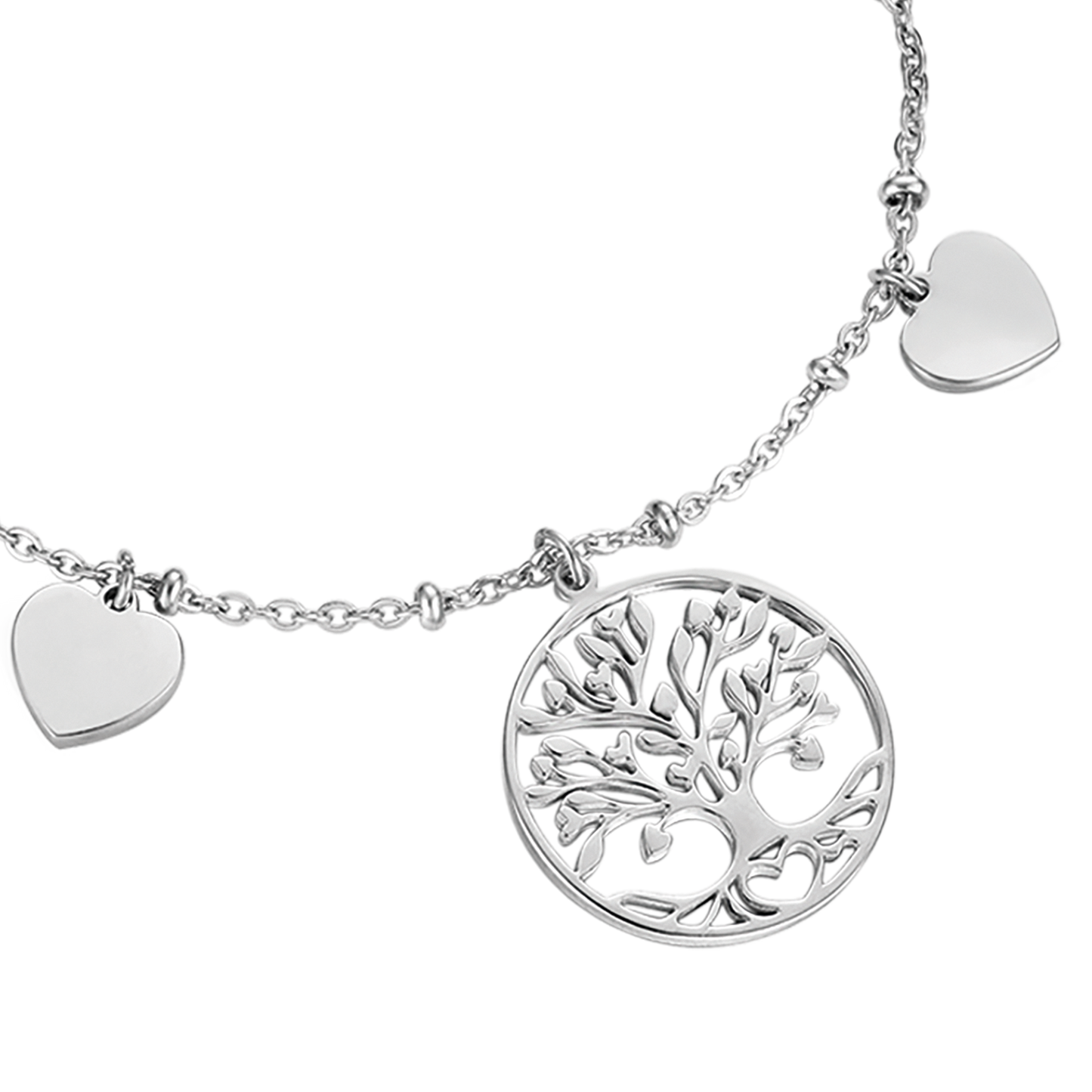 WOMAN STEEL BRACELET WITH TREE OF LIFE