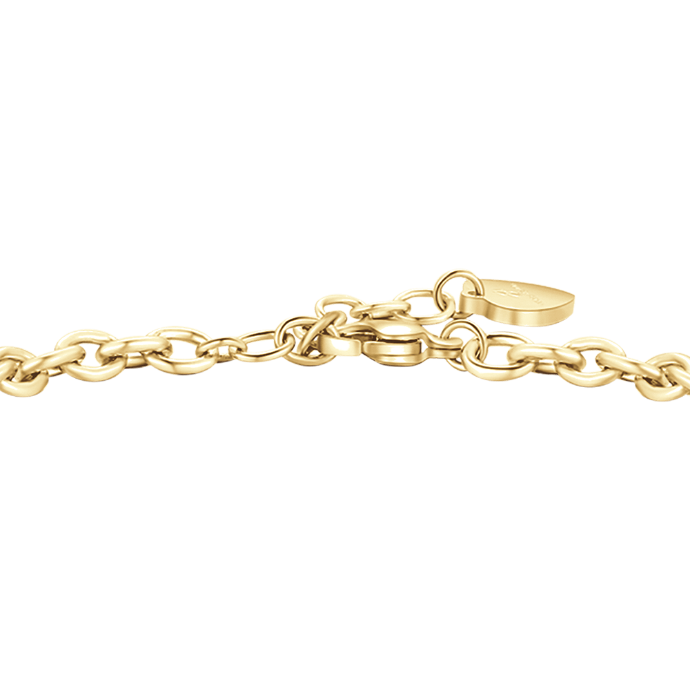 WOMEN'S GOLD-PLATED STEEL BRACELET WITH WING