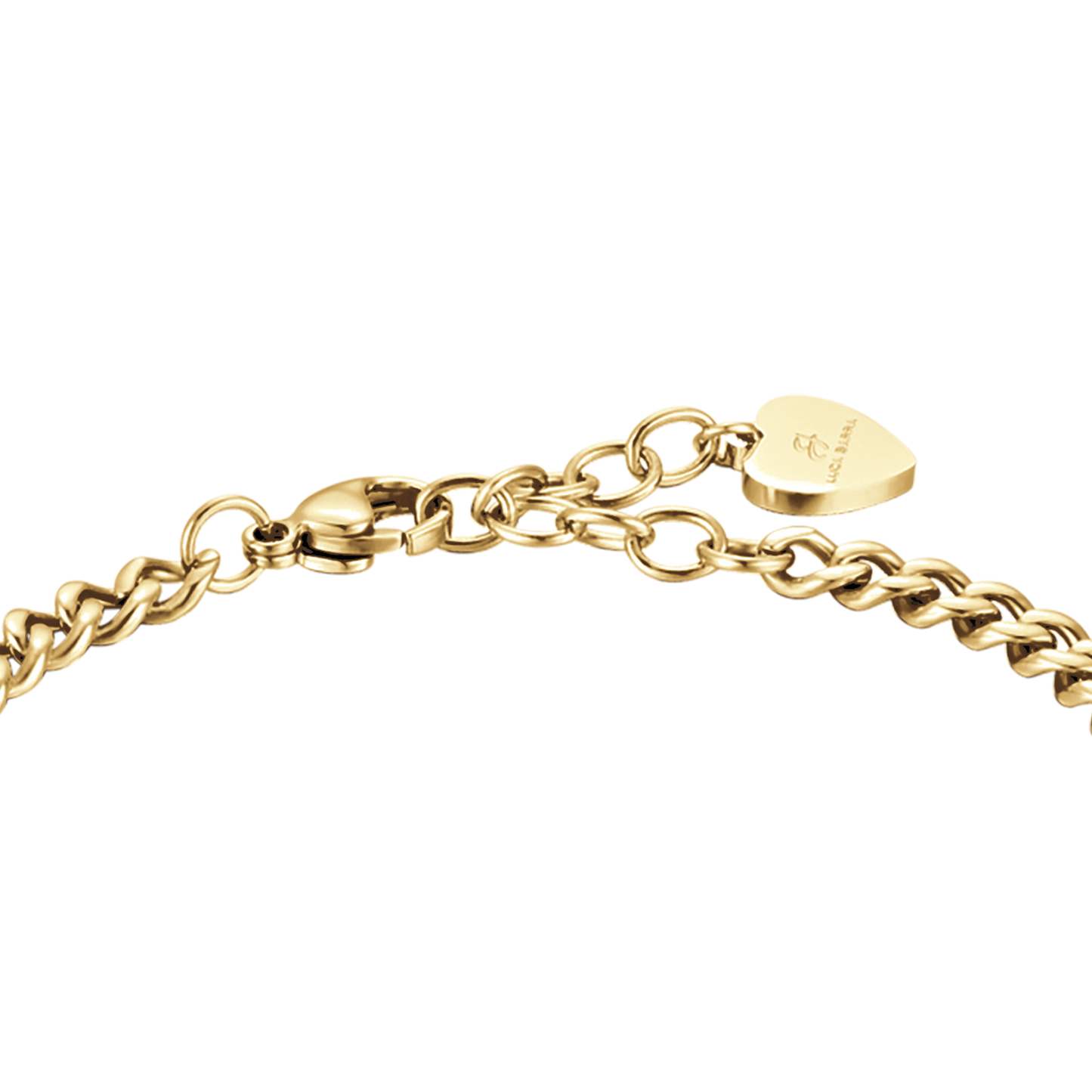 WOMEN'S IP GOLD STEEL BRACELET WITH FULL STAR