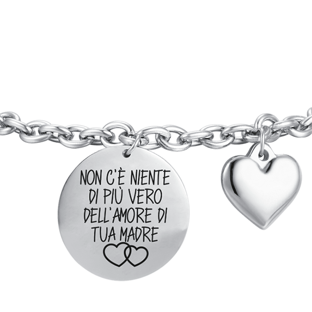 STEEL WOMAN'S BRACELET THERE IS NOTHING MORE TRUE THAN YOUR MOTHER'S LOVE.