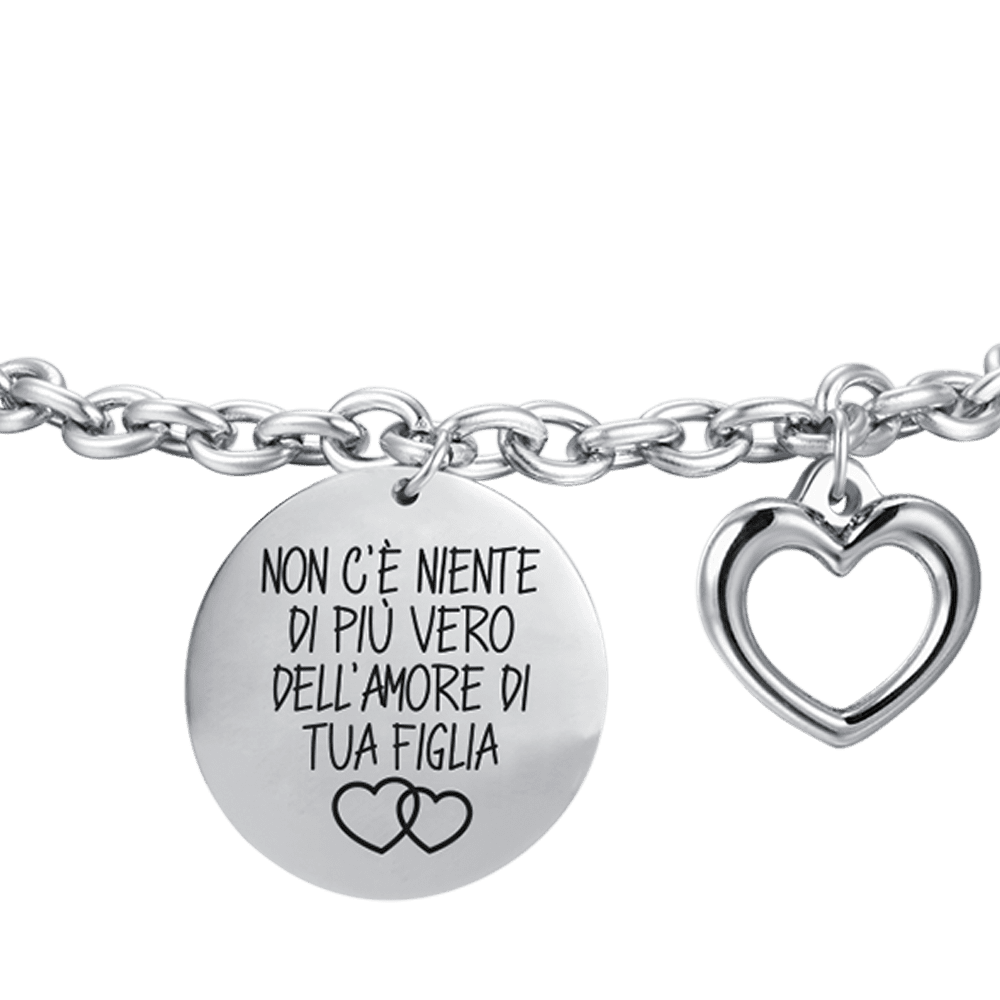 STEEL WOMAN'S BRACELET THERE IS NOTHING MORE TRUE THAN THE LOVE OF YOUR DAUGHTER.