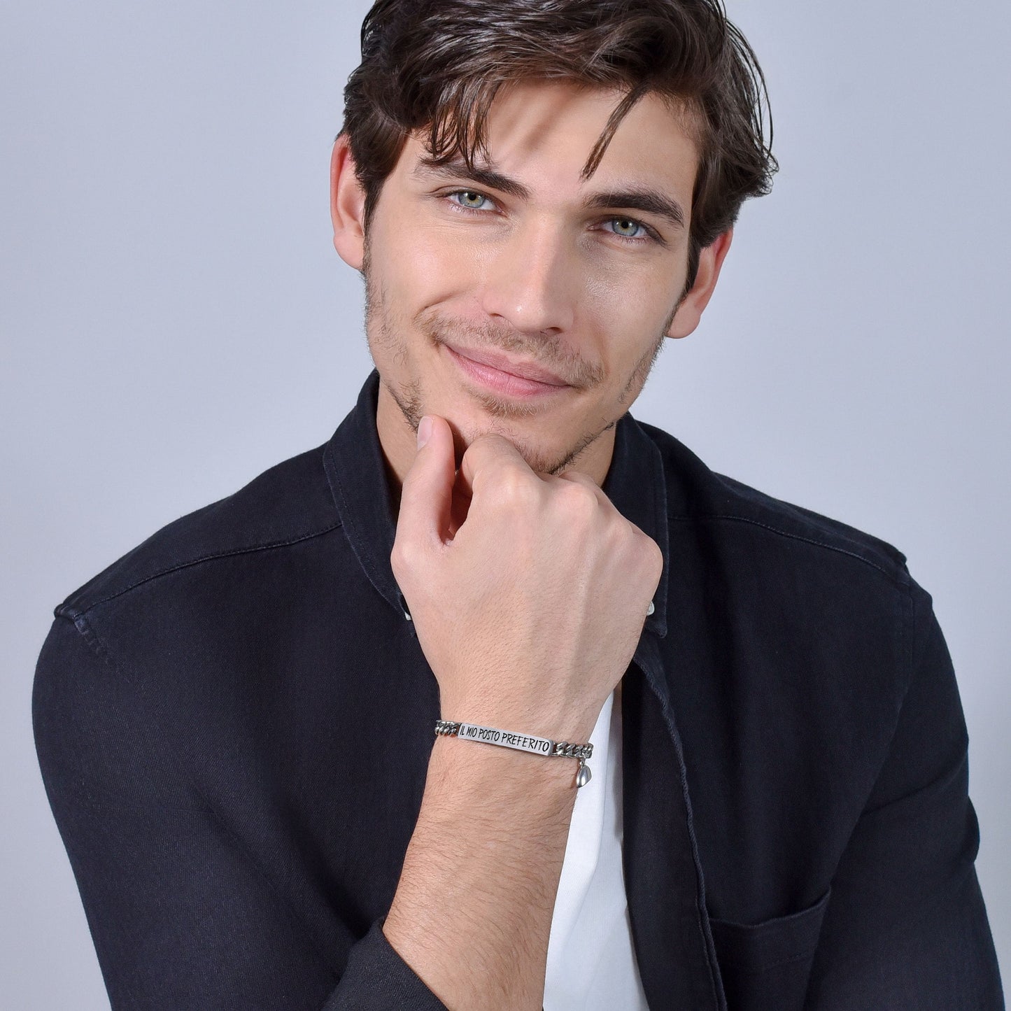 STEEL HEART MAGNET BRACELET FOR MEN