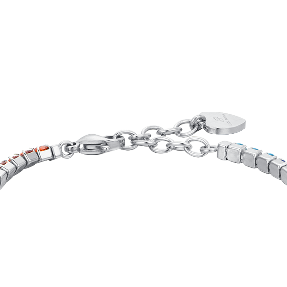 RAINBOW CRYSTALS WOMEN'S TENNIS BRACELET