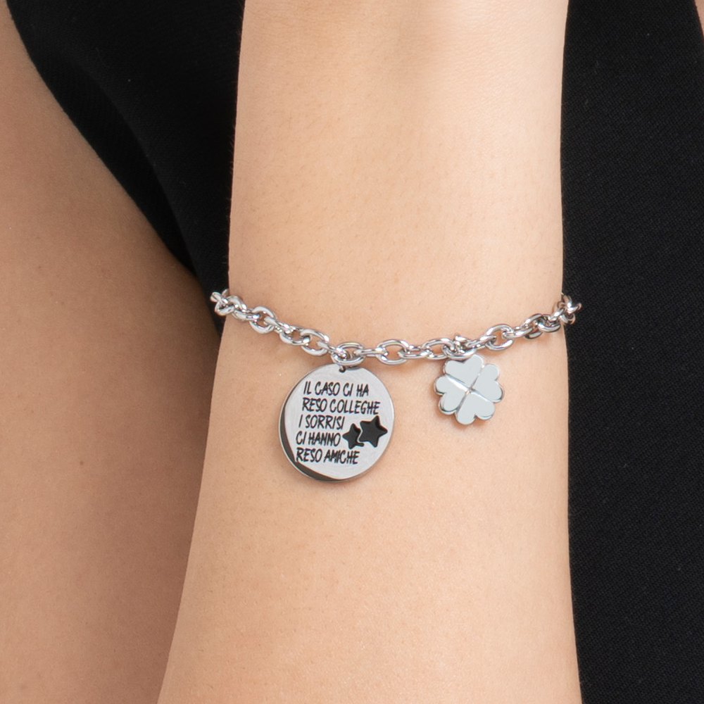 BRACCIALE DONNA IN ACCIAIO COLLEGHE