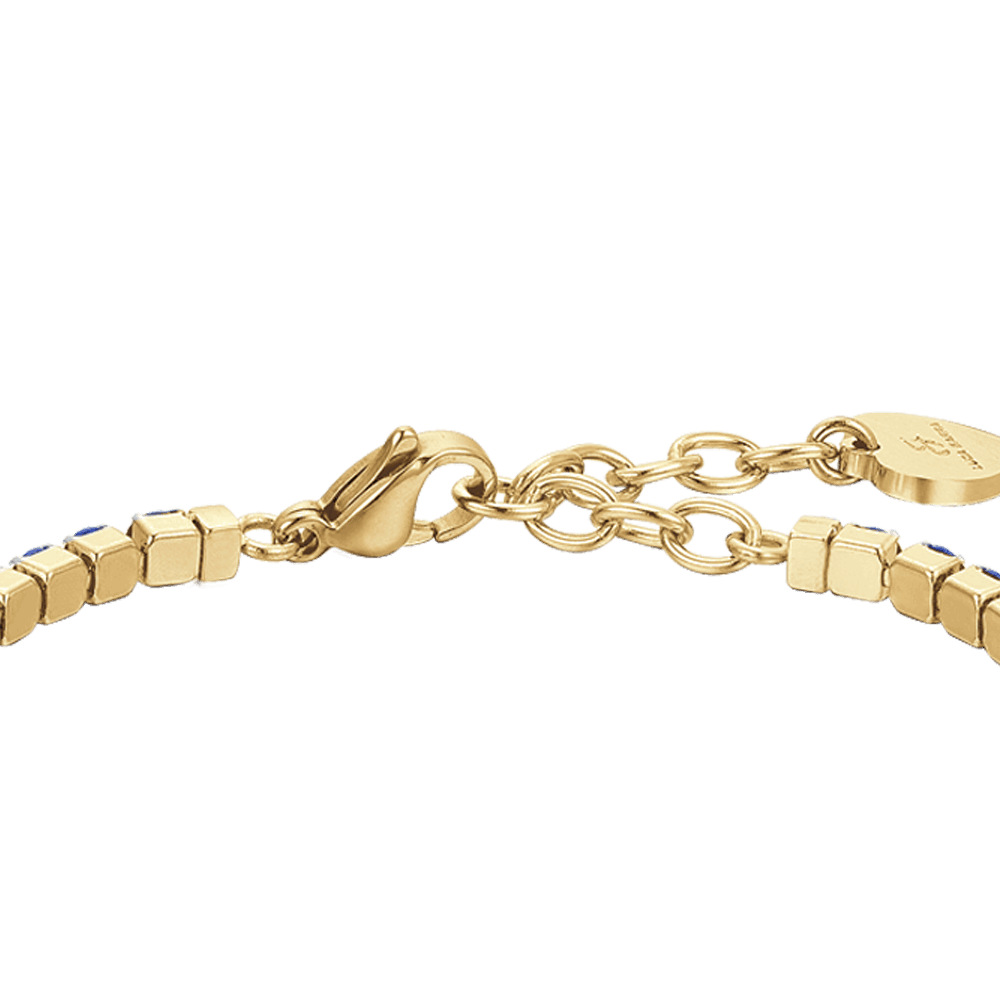 BRACCIALE TENNIS DONNA IN ACCIAIO CON CRISTALLI VIOLA