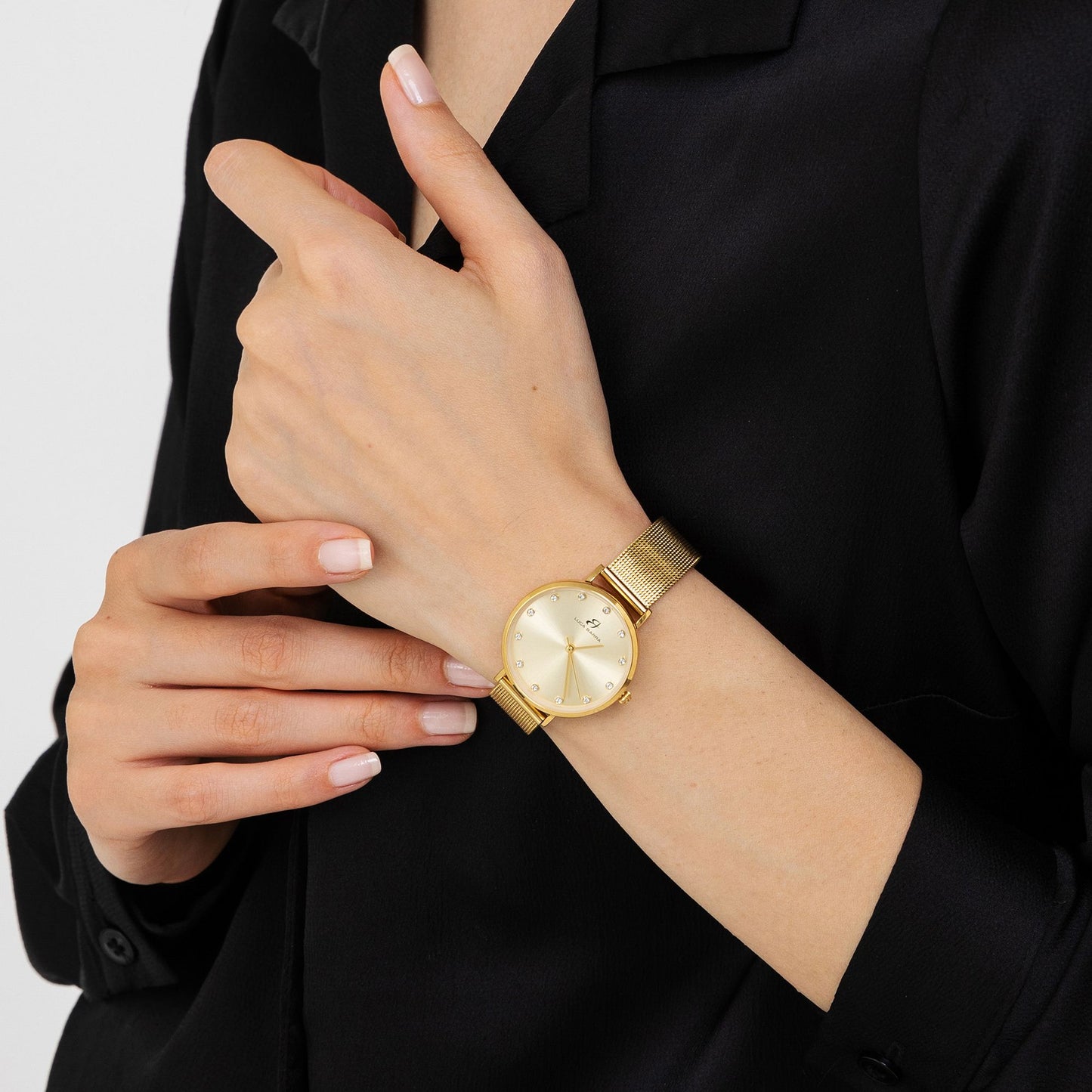 WOMEN'S PINK STEEL WATCH WITH PINK STEEL CASE