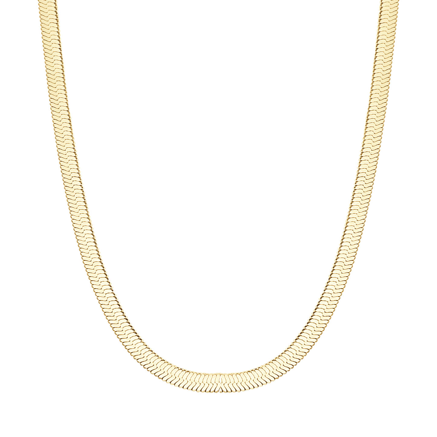 WOMEN'S SNAKE STEEL IP GOLD NECKLACE