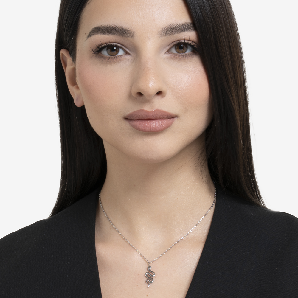 COLLANA DONNA IN ACCIAIO CON SERPENTE