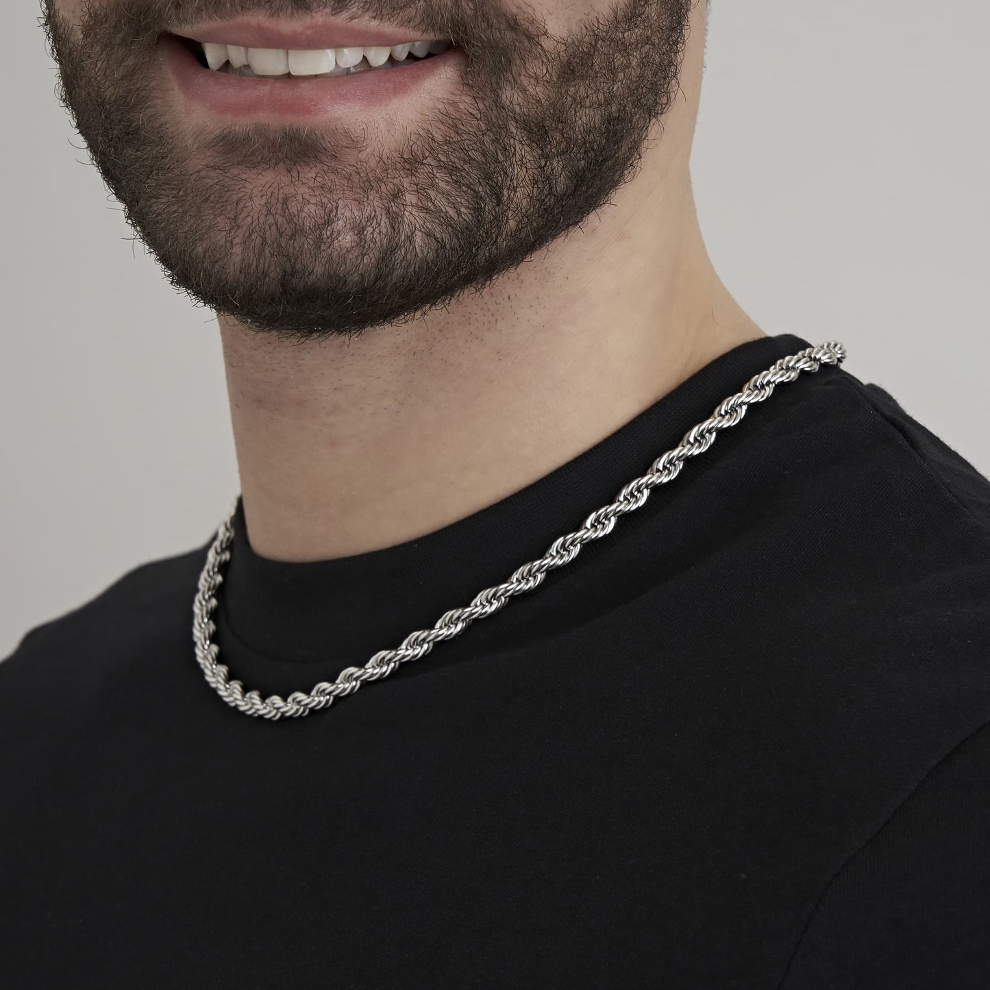 6MM STEEL UNISEX NECKLACE