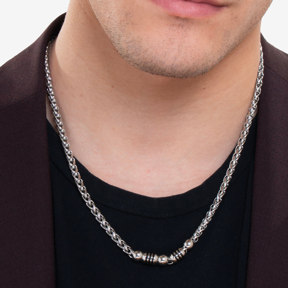 STEEL MEN'S NECKLACE