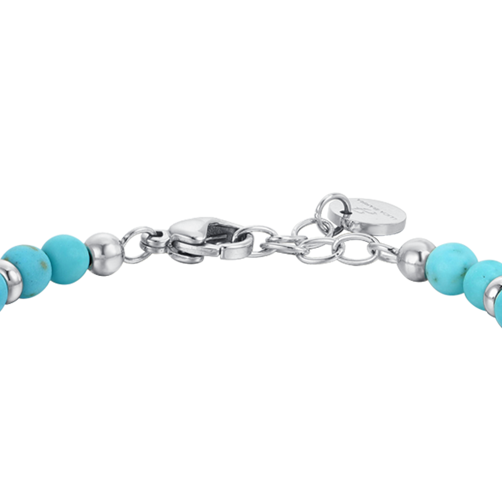 STEEL RUDDER BABY BRACELET WITH TURQUOISE STONES