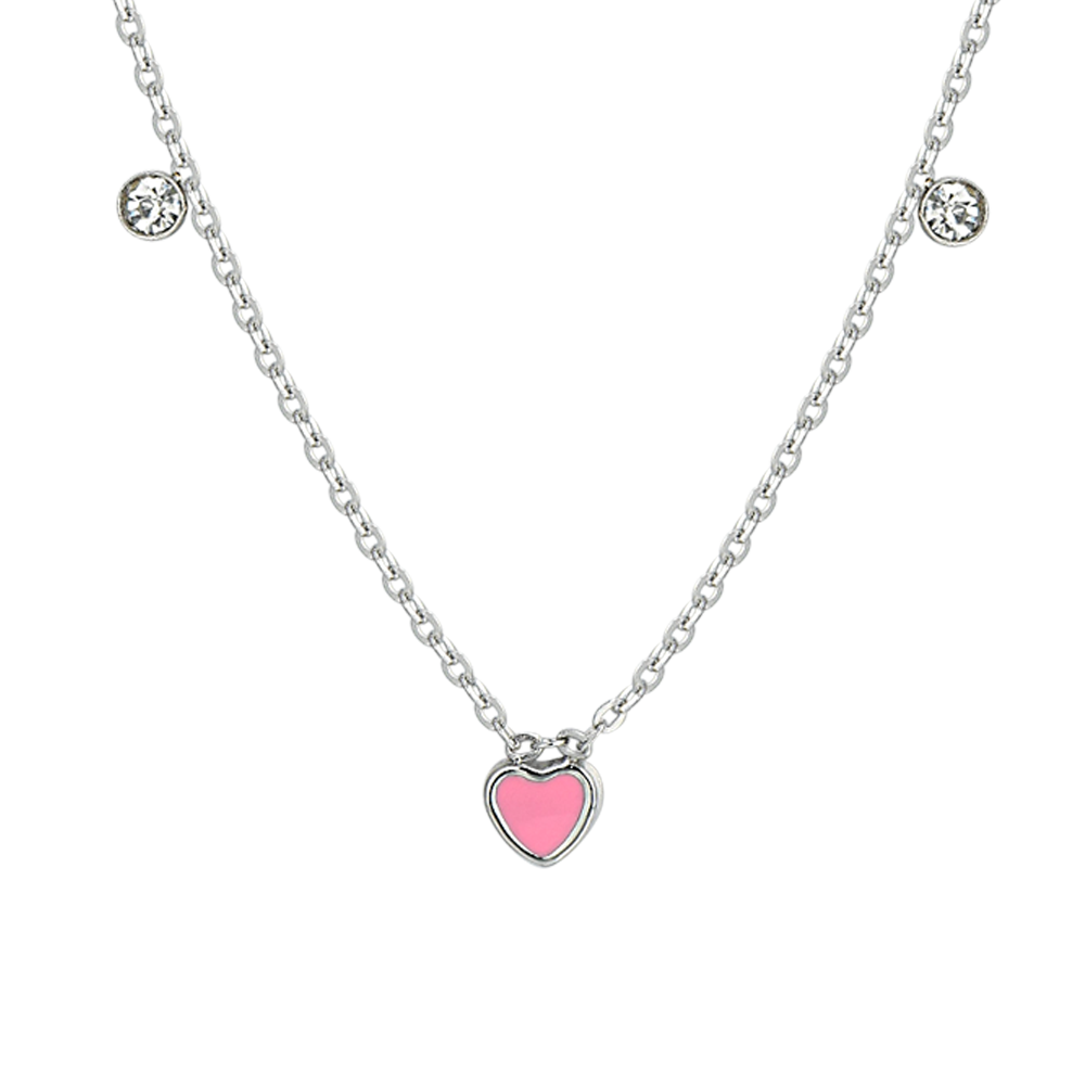 STEEL HEART GIRL NECKLACE