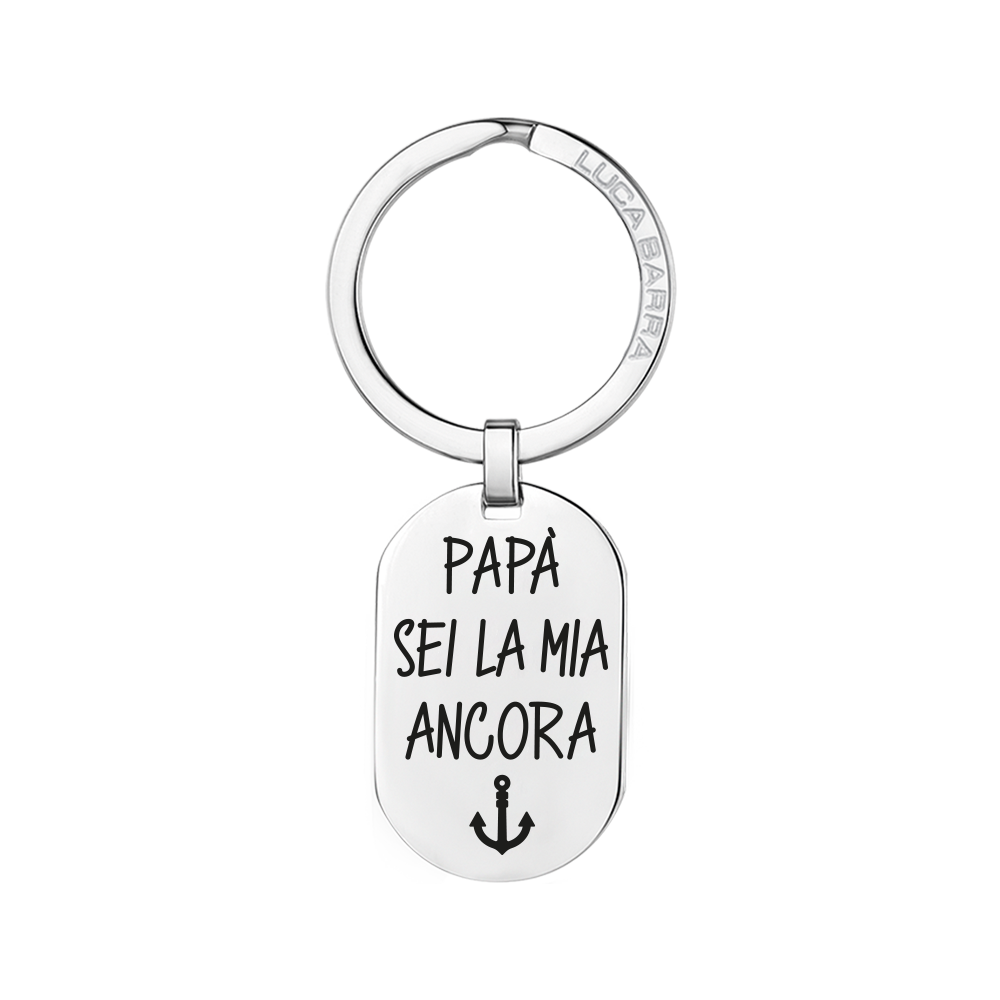 STEEL MAN KEYCHAIN DADDY YOU ARE MY ANCHOR