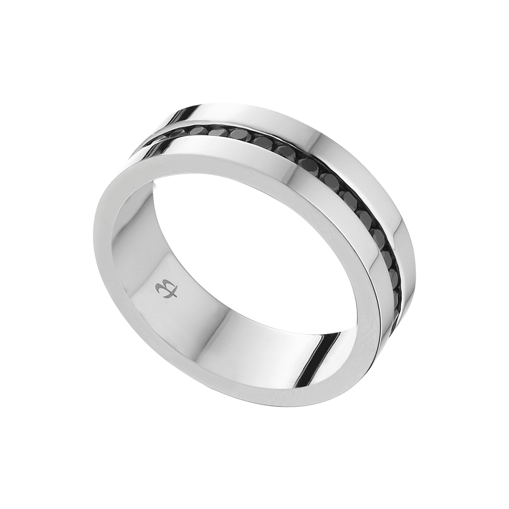 7/8/9/10/11/12/13 Anello Da Uomo In Acciaio Al Tanio Cavo - Foto 2