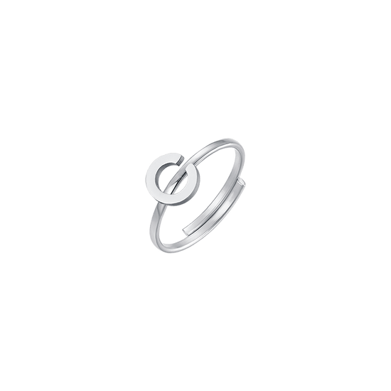 WOMAN STEEL RING WITH LETTER