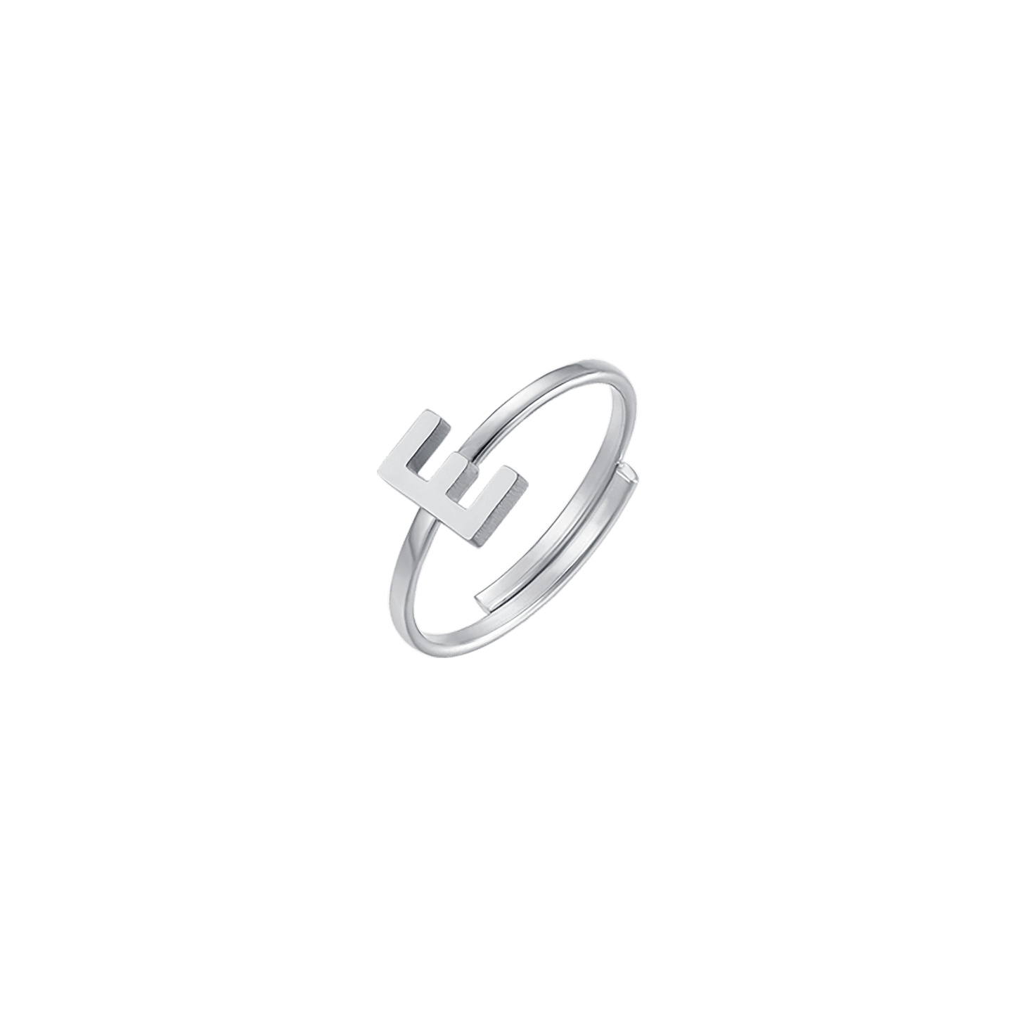 WOMAN STEEL RING WITH LETTER
