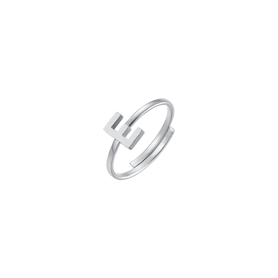 WOMAN STEEL RING WITH LETTER