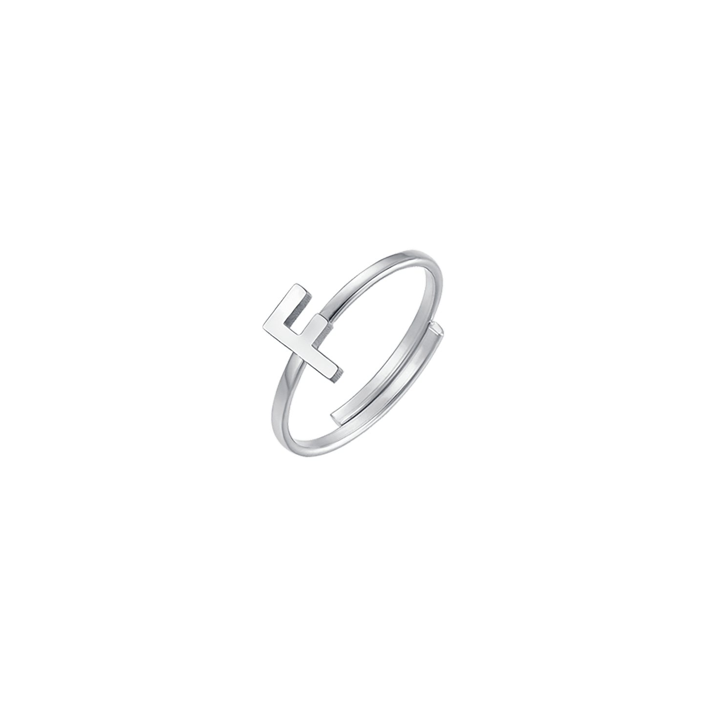 WOMAN STEEL RING WITH LETTER