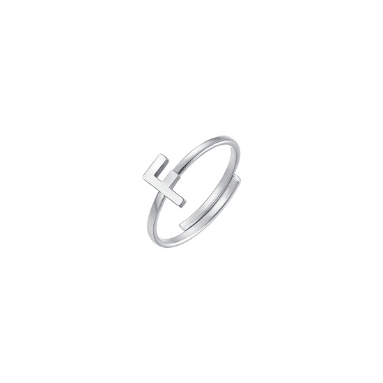 WOMAN STEEL RING WITH LETTER