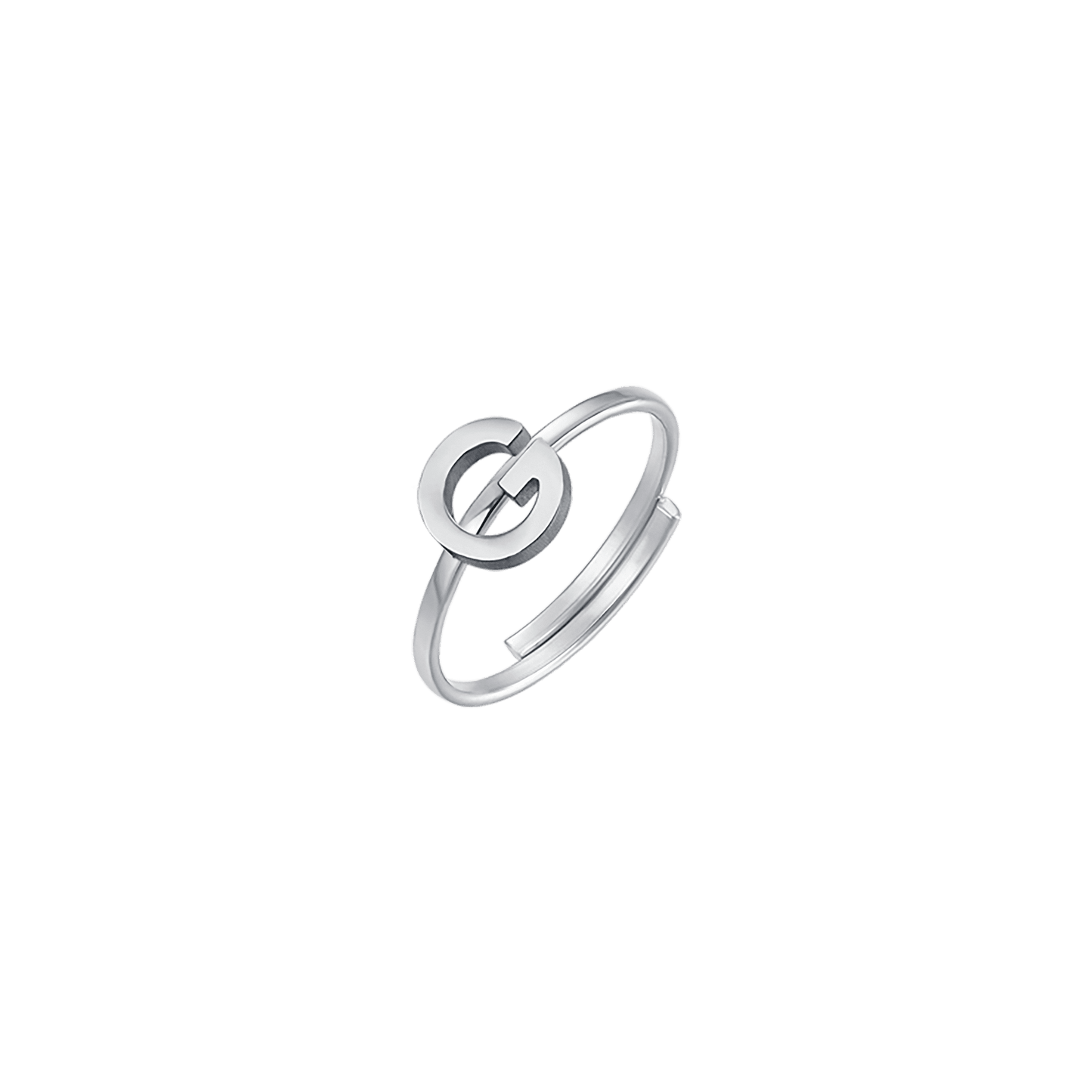 WOMAN STEEL RING WITH LETTER