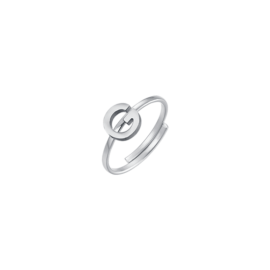WOMAN STEEL RING WITH LETTER