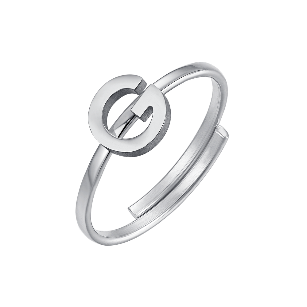 WOMAN STEEL RING WITH LETTER