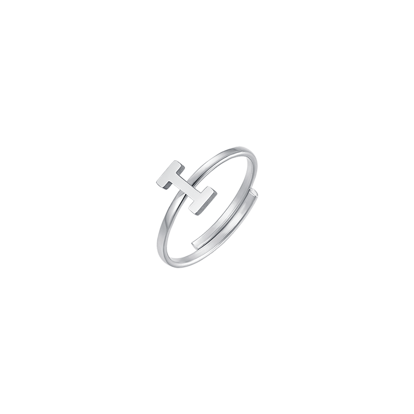 WOMAN STEEL RING WITH LETTER