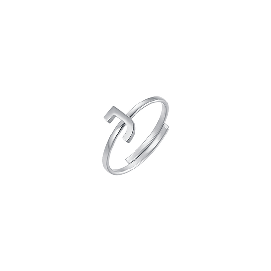 WOMAN STEEL RING WITH LETTER