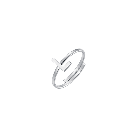 WOMAN STEEL RING WITH LETTER