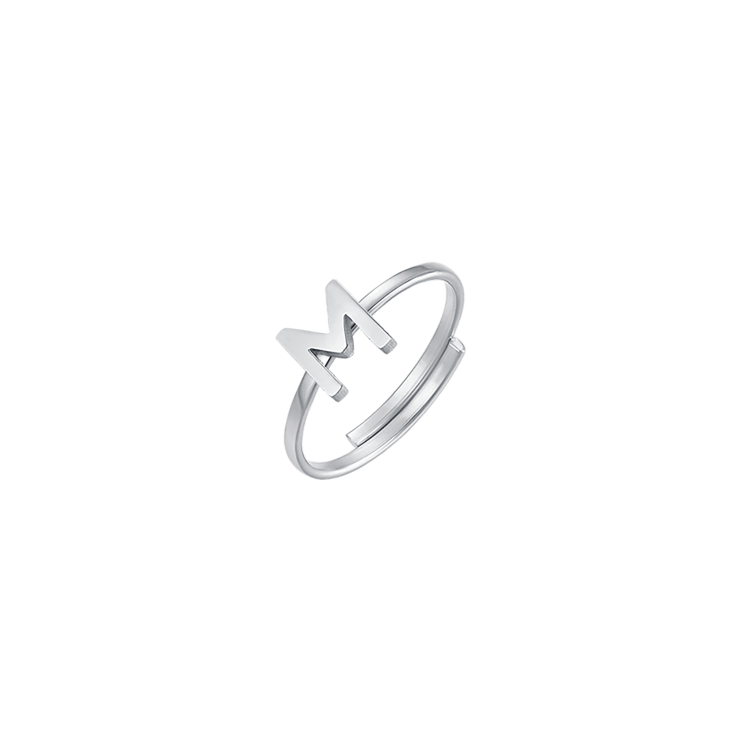WOMAN STEEL RING WITH LETTER