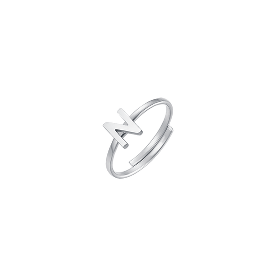 WOMAN STEEL RING WITH LETTER