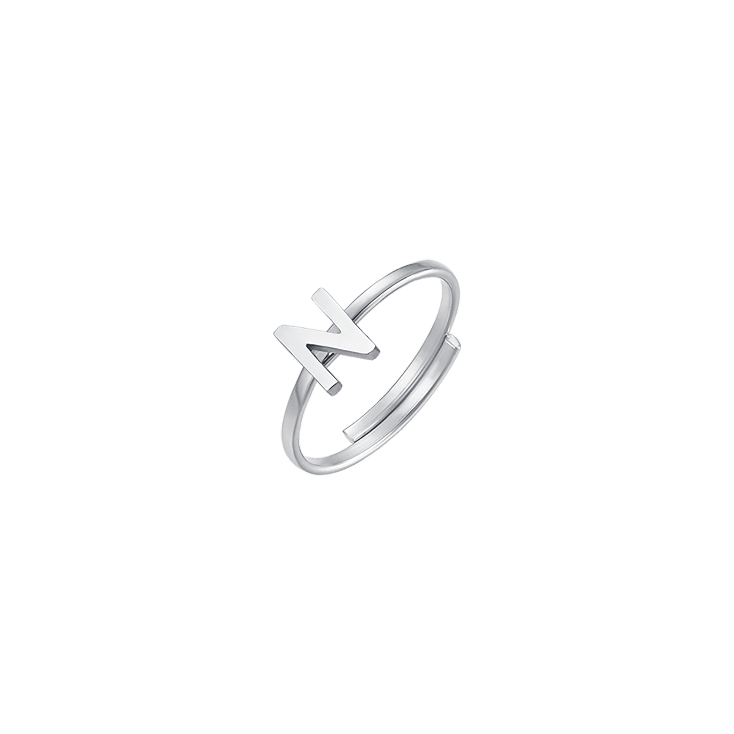 WOMAN STEEL RING WITH LETTER