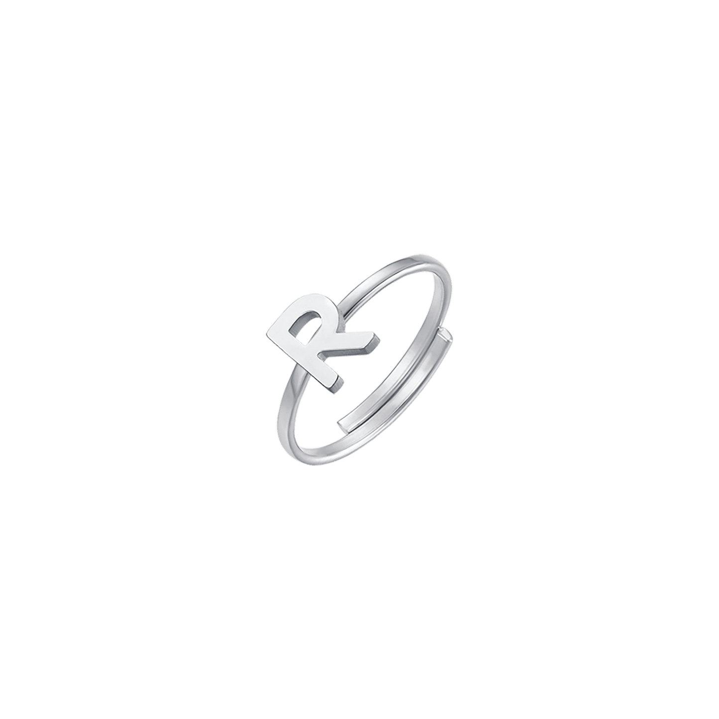 WOMAN STEEL RING WITH LETTER
