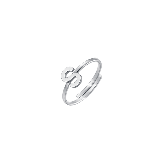 WOMAN STEEL RING WITH LETTER