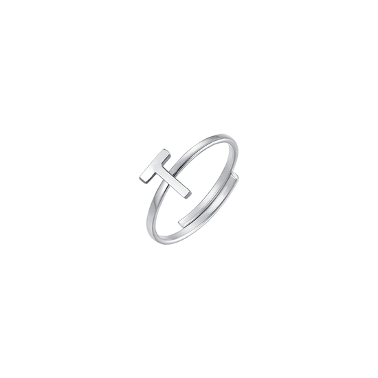 WOMAN STEEL RING WITH LETTER