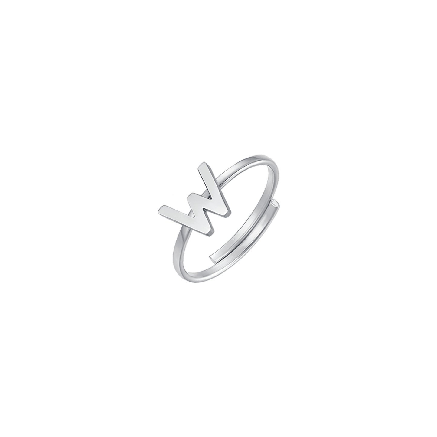 WOMAN STEEL RING WITH LETTER