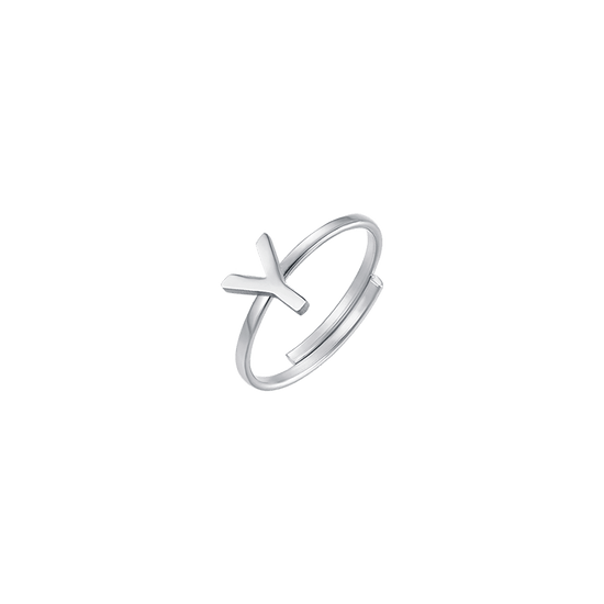 WOMAN STEEL RING WITH LETTER