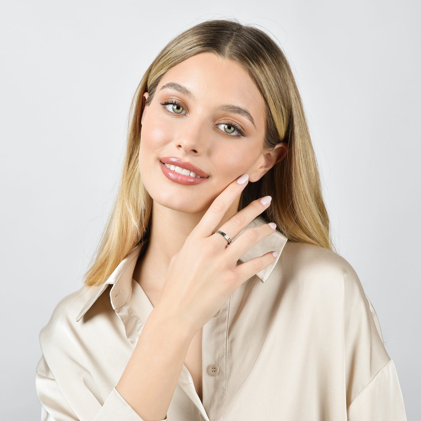 STEEL WOMEN'S RING LET LIFE SURPRISE YOU