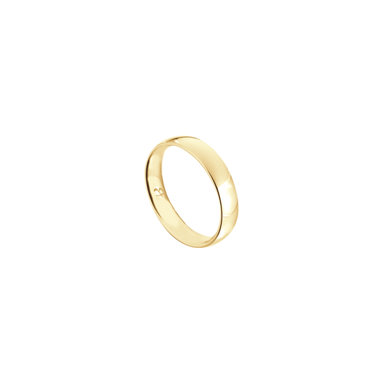 WOMAN'S AND MAN'S RING IN STEEL IP GOLD Luca Barra