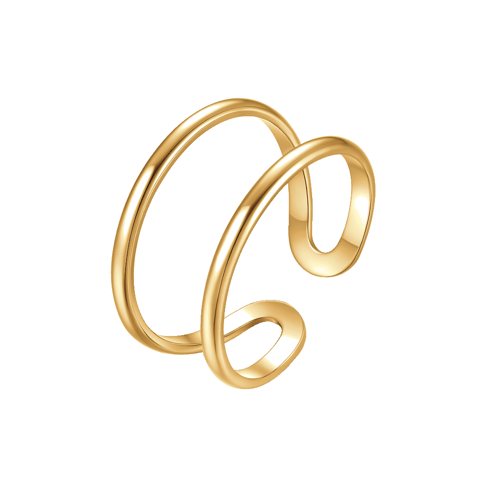 ANELLO DONNA IN ACCIAIO IP GOLD