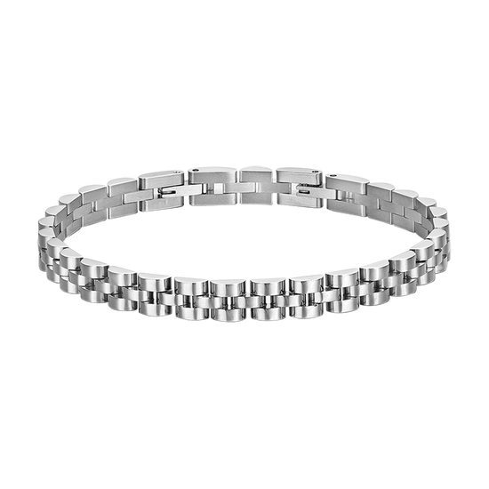 men's steel bracelet with central motif Luca Barra