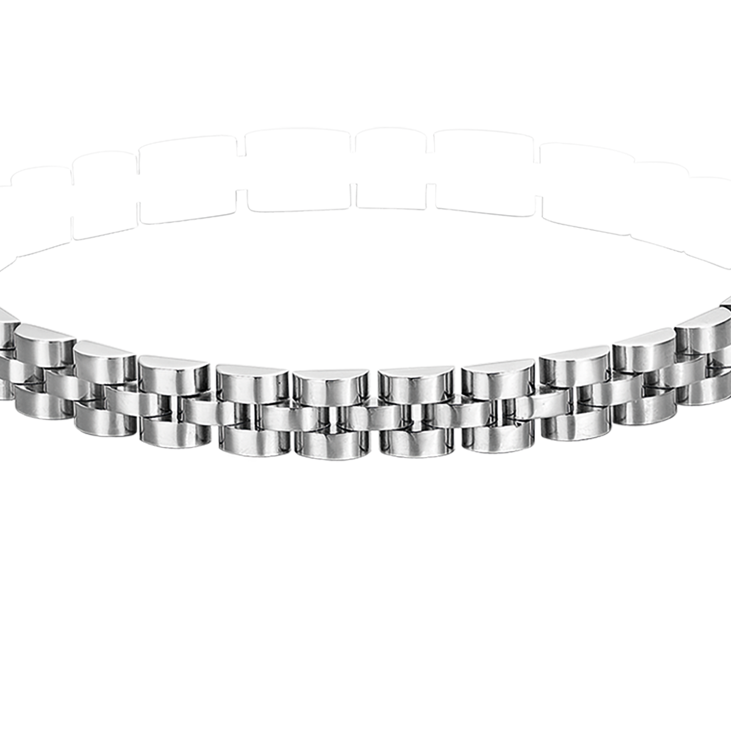 STEEL MEN'S BRACELET WITH CENTRAL MOTIF