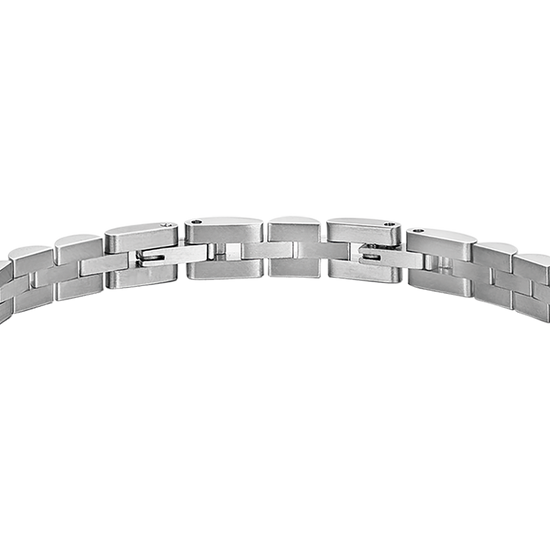 STEEL MEN'S BRACELET WITH CENTRAL MOTIF