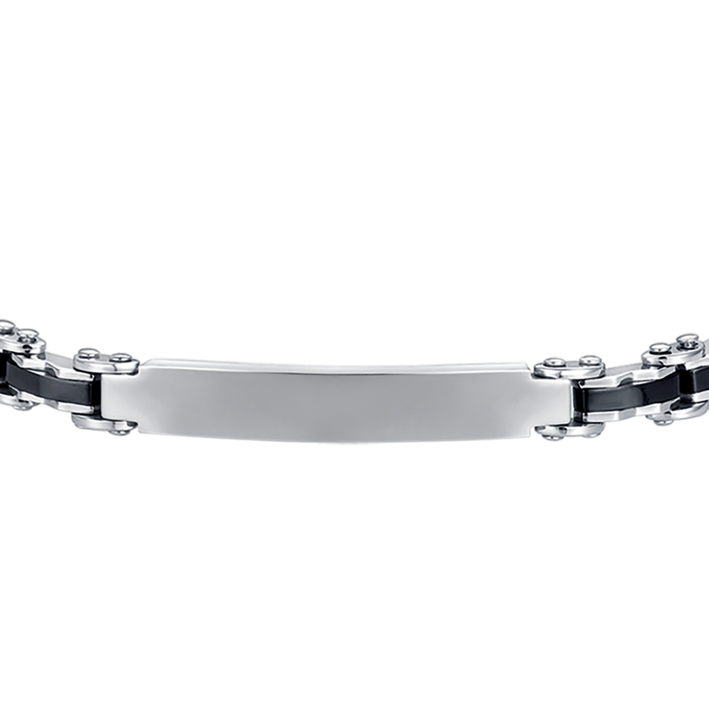 men's steel chain link bracelet luca barra