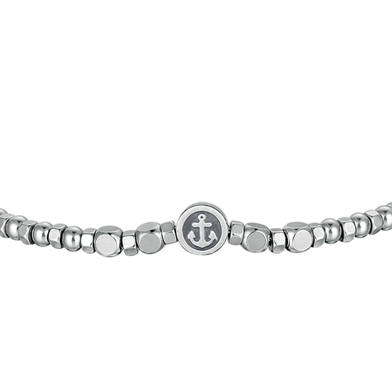 STEEL MEN'S BRACELET WITH ANCHOR ELEMENT