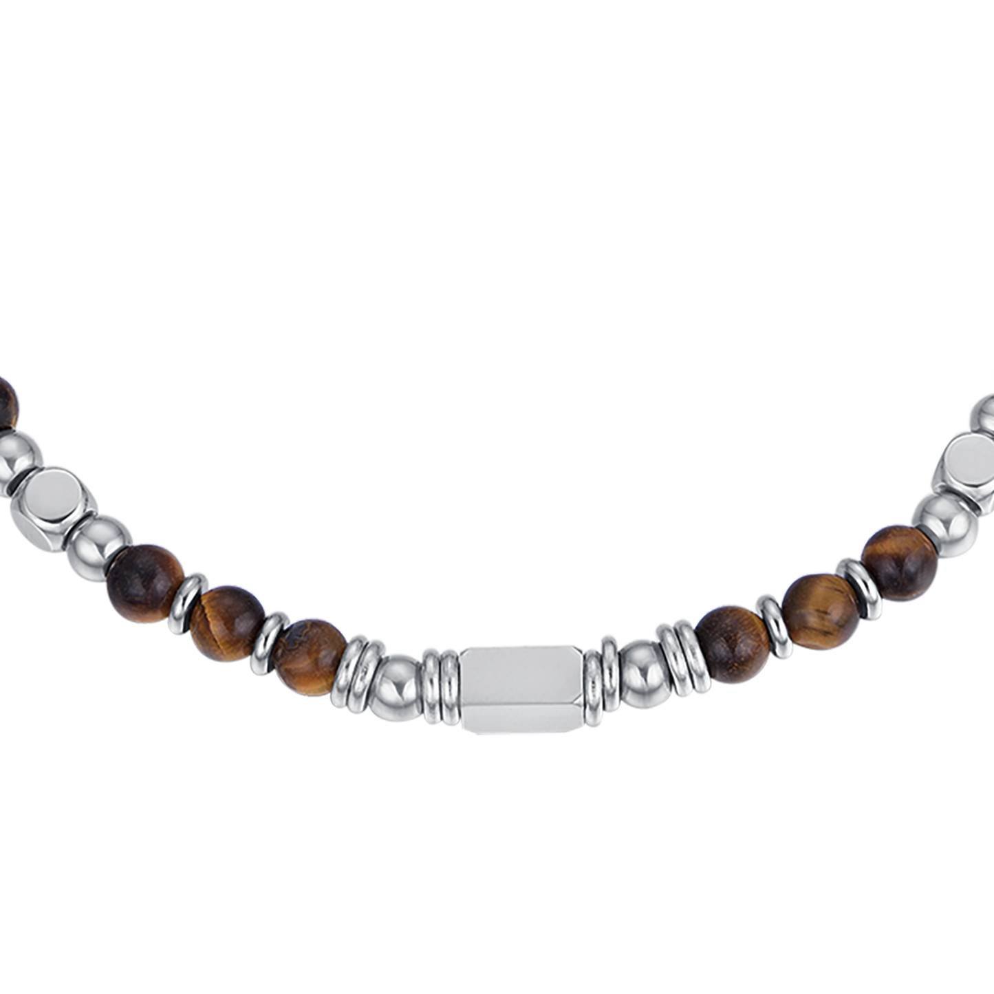 BRACCIALE UOMO IN ACCIAIO CON OCCHIO DI TIGRE