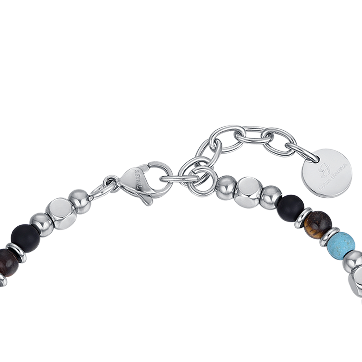 BRACCIALE UOMO IN ACCIAIO CON OCCHIO DI TIGRE